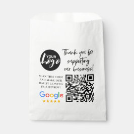 Google Reviewen Dank u Logo QR code Bedankzakje