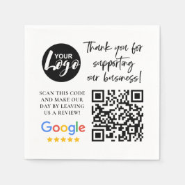 Google Reviewen Dank u Logo QR code Servet
