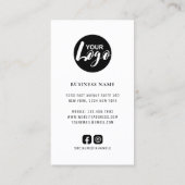 Google Reviewen Dank u Logo QR code Visitekaartje (Achterkant)