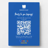 Google Reviewen Dentist Business Link QR Code Fotoplaat (voorkant)