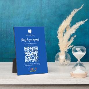 Google Reviewen Dentist Business Link QR Code Fotoplaat