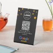 Google-Reviewen | Professionele zakelijke QR-code Reclamebord Met Voetstuk (Insitu)