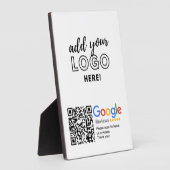 GOOGLE REVIEWEN QR-code Custom Branded Fotoplaat (Zijkant)