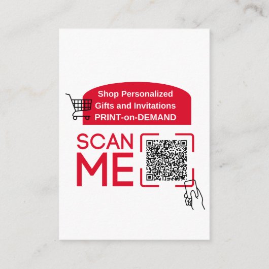 GOOGLE REVIEWEN QR-code Custom Branded Informatiekaartje (Achterkant)