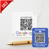 GOOGLE REVIEWEN QR-code Custom Branded Informatiekaartje