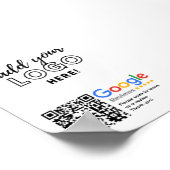 GOOGLE REVIEWEN QR-code Custom Branded Poster (Hoek)
