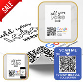 GOOGLE REVIEWEN QR-code Custom Branded Poster
