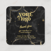 Google Reviewen QR Code Modern Logo Business Revie Informatiekaartje (Achterkant)