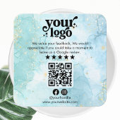 Google Reviewen QR Code Modern Logo Business Revie Informatiekaartje