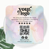 Google Reviewen QR Code Modern Logo Business Revie Informatiekaartje