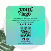 Google Reviewen QR Code Modern Logo Business Revie Informatiekaartje