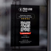 Google Reviewen QR Code Rate Mijn Bedrijf 5 Sterre Raamsticker