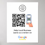 Google-Reviewen | QR-code zakelijke feedback Poster (Voorkant)