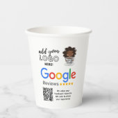GOOGLE REVIEWEN VOOR BAR CAFE RESTAURANT KOFFIEWIN PAPIEREN BEKERS (Voorkant)