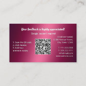 Google Reviewen & Waarderingen Visitekaartje (Achterkant)