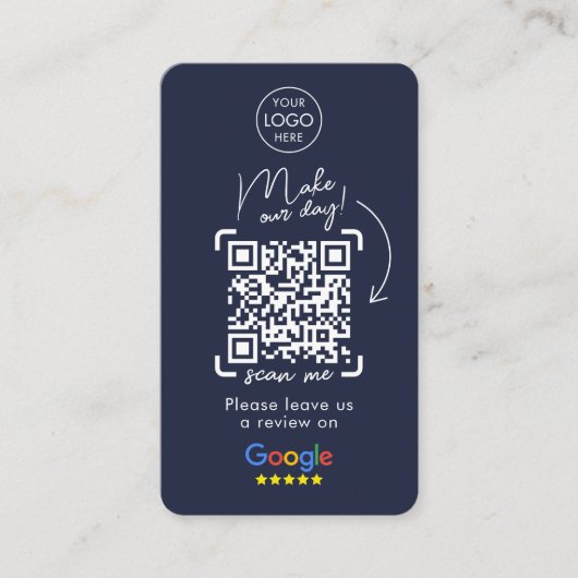 Google-Reviewen | Zakelijke Review | QR-code Busi Visitekaartje (Voorkant)
