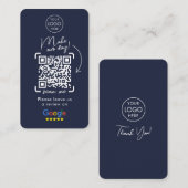 Google-Reviewen | Zakelijke Review | QR-code Busi Visitekaartje (Voorkant / Achterkant)