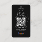 Google-Reviewen | Zakelijke Review | QR-code Busi Visitekaartje (Voorkant)