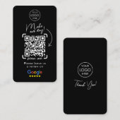 Google-Reviewen | Zakelijke Review | QR-code Busi Visitekaartje (Voorkant / Achterkant)