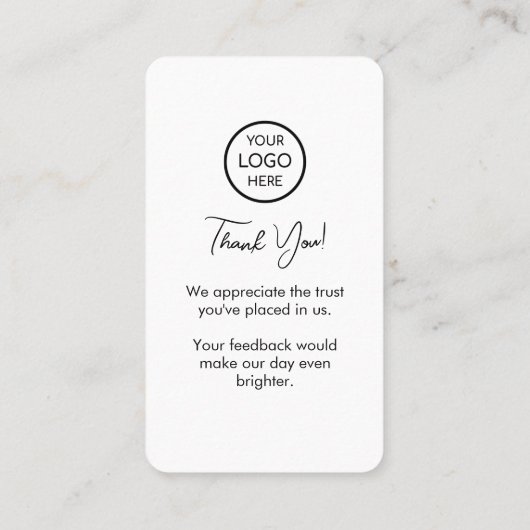 Google-Reviewen | Zakelijke Review | QR-code Busi Visitekaartje (Achterkant)