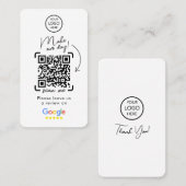 Google-Reviewen | Zakelijke Review | QR-code Busi Visitekaartje (Voorkant / Achterkant)