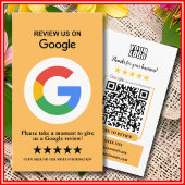 Google-Reviewen | Zakelijke Review US Peach QR-cod Visitekaartje