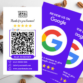 Google-Reviewen | Zakelijke Review US Violet QR Co Visitekaartje