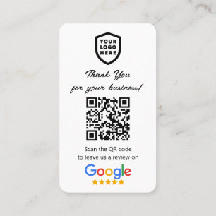 Google-Reviewen Zakelijke Review - Witte QR-code Visitekaartje