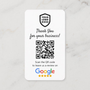 Google-Reviewen Zakelijke Review - Witte QR-code Visitekaartje