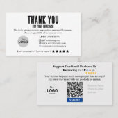 Google Reviewkaart Met Coupon Visitekaartje (Voorkant / Achterkant)