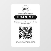Google Reviews Bedrijfsbeoordeling Link QR-code Raamsticker (Vel)