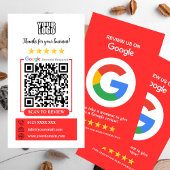 Google Reviews | Bedrijfsbeoordeling Ons Rode QR-c Visitekaartje