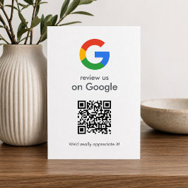 Google Reviews Bijlagekaart | QR-code invoeging Informatiekaartje