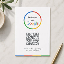 Google Reviews Bijlagekaart | QR-code invoeging