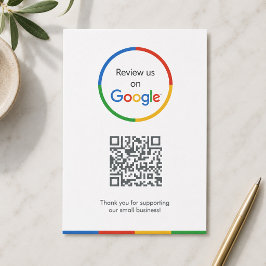 Google Reviews Bijlagekaart | QR-code invoeging Informatiekaartje