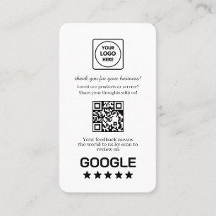 Google Reviews QR Aangepaste Zakelijke Feedbackl Visitekaartje