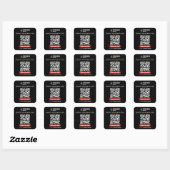 Google Reviews QR-code beoordeel mijn bedrijf 5 st Vierkante Sticker (Vel)