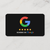 Google Reviews QR-code Beoordeel Mijn Bedrijf 5 st Visitekaartje (Achterkant)