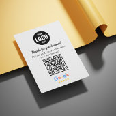Google Reviews QR Code Business Enclosure Card Informatiekaartje