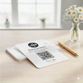 Google Reviews QR Code Business Enclosure Card Informatiekaartje