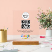 Google reviews qr-code tafelbord sign acryl bord (Huwelijk)