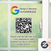 Google Reviews QR-code venstersticker Raamsticker (Huis)