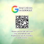 Google Reviews QR-code venstersticker Raamsticker (Vel 3)