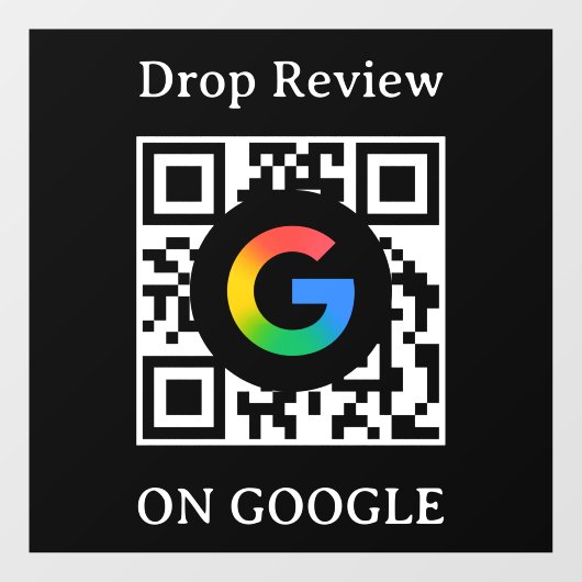 Google Reviews QR-code venstersticker vinyl sticke Raamsticker (Vel)