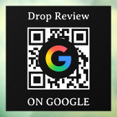 Google Reviews QR-code venstersticker vinyl sticke Raamsticker (Vel 3)