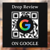 Google Reviews QR-code venstersticker vinyl sticke Raamsticker (Vel 2)