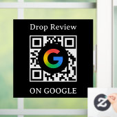 Google Reviews QR-code venstersticker vinyl sticke Raamsticker (Huis)
