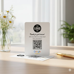 Google Reviews QR-code Zakelijke Bijlagekaart Informatiekaartje