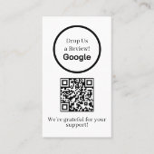 Google Reviews QR | Custom Business Feedback Link Visitekaartje (Voorkant)