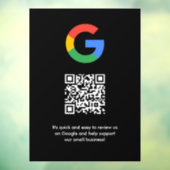 Google Reviews Raamsticker | QR Code Vinyl Decal (Vel 3)